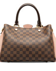 Brown LV Damier Ebene Brittany Satchel