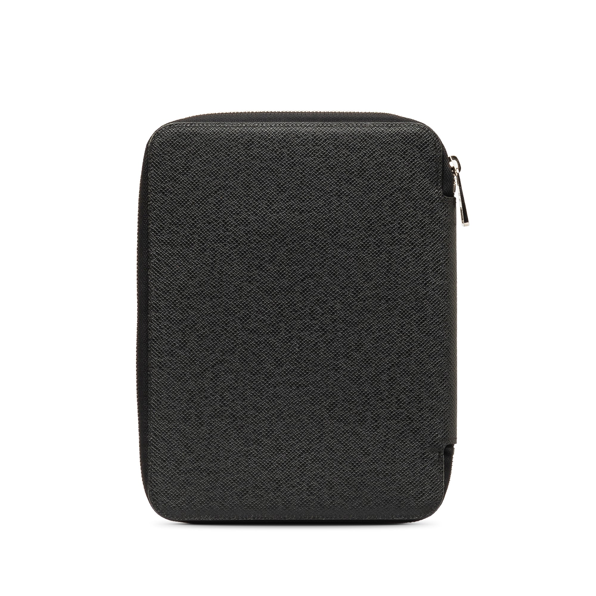 Black LV Taiga Document Case Clutch Bag