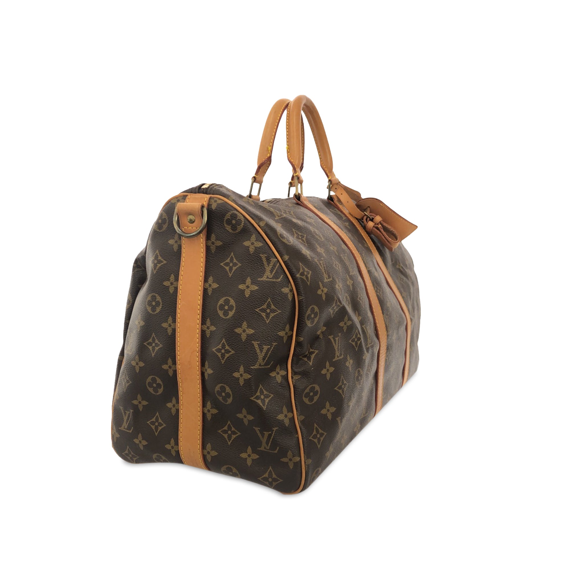 Brown LV Monogram Keepall 50 Travel Bag