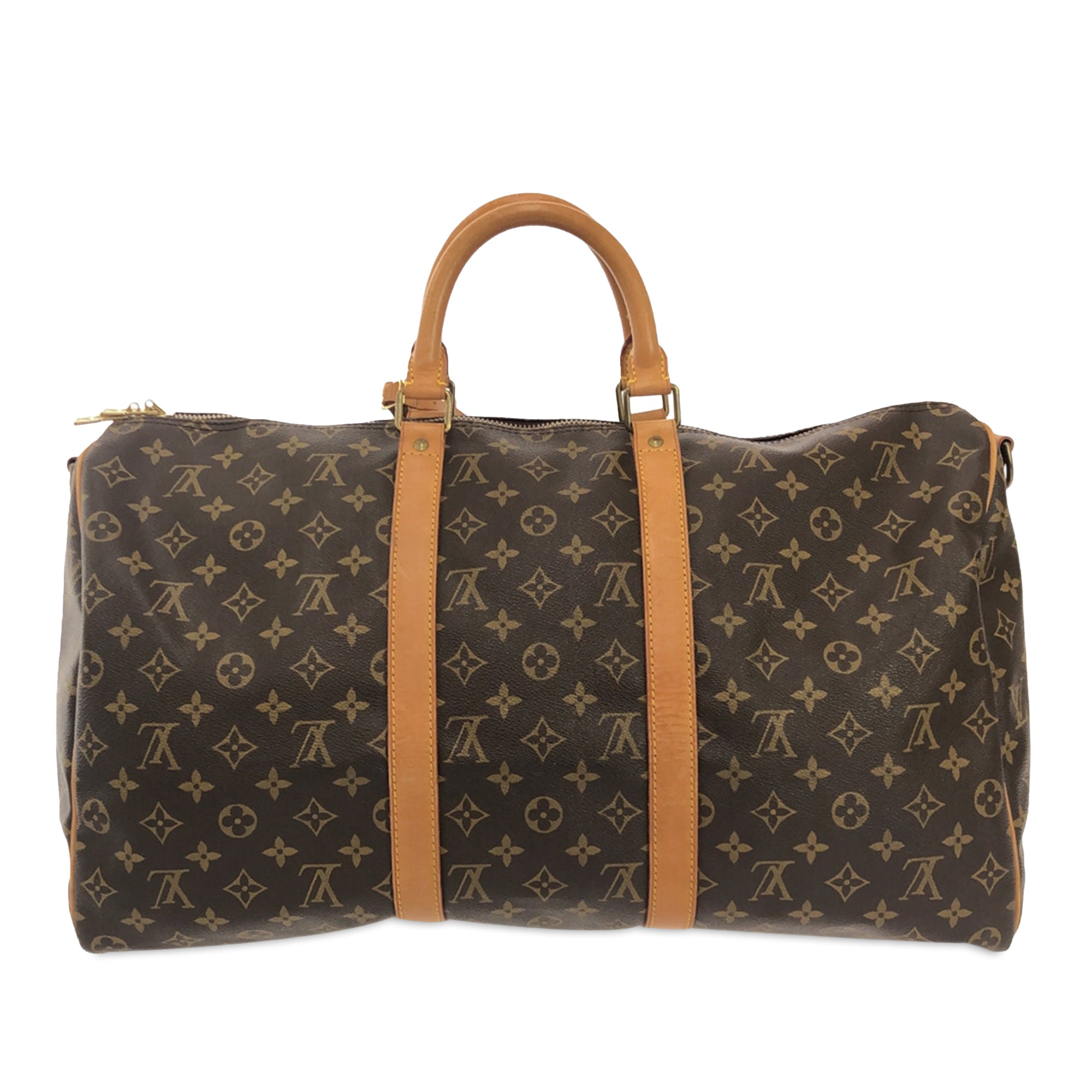 Brown LV Monogram Keepall 50 Travel Bag