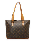 Brown LV Monogram Cabas Piano Tote Bag