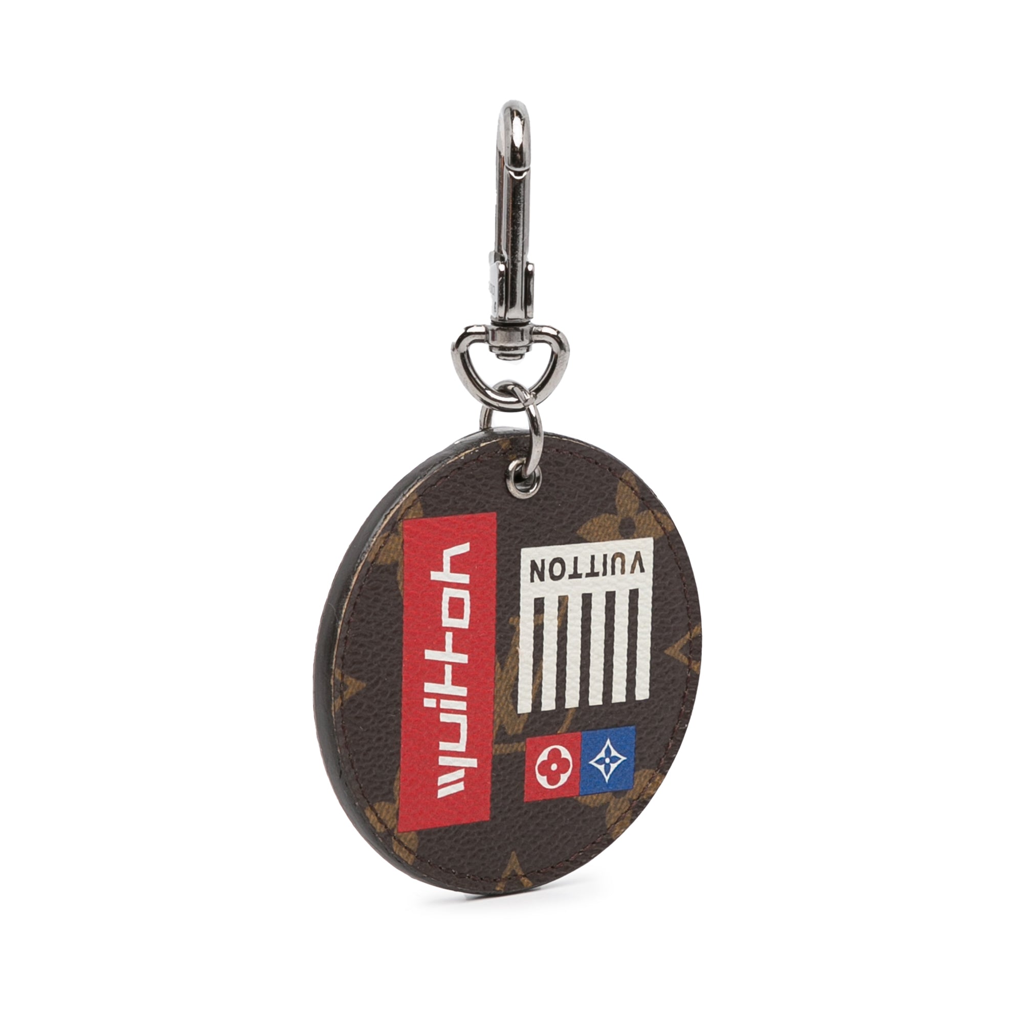 Brown LV Monogram Illustre Logos Bag Charm Key Chain