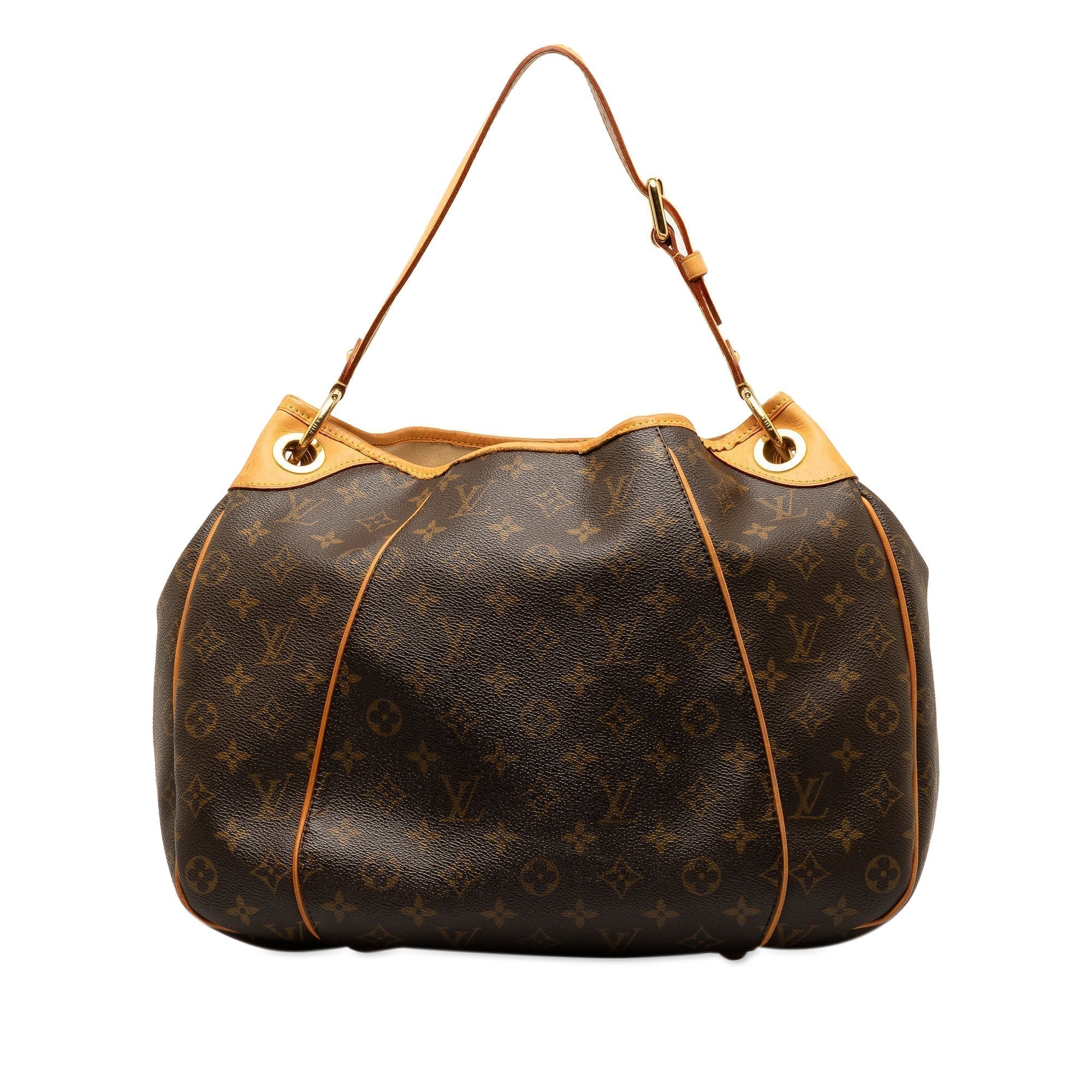 Brown LV Monogram Galliera PM Shoulder Bag