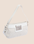CHRISTIAN D1OR 2000s WHITE & CREAM D1ORISSIMO STREET CHIC POCHETTE