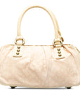 Beige LV Monogram Mini Lin Trapeze PM HandBag