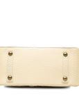 Beige LV Monogram Mini Lin Trapeze PM HandBag