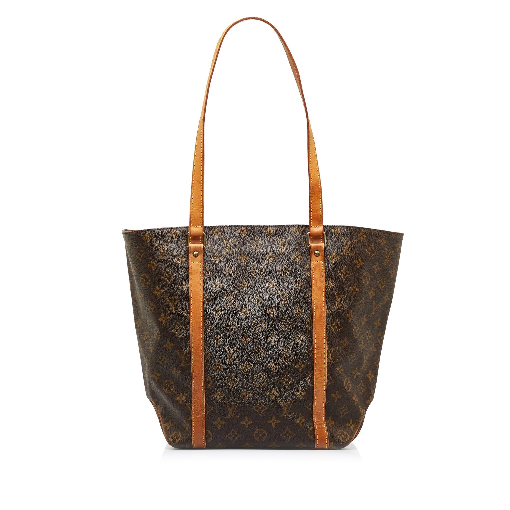 Brown LV Monogram Sac Shopping Tote Bag