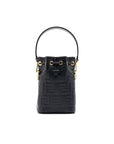 FNDI Black Mon Tresor Mini Leather Bag