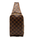 Brown LV Damier Ebene Geronimos Crossbody Bag