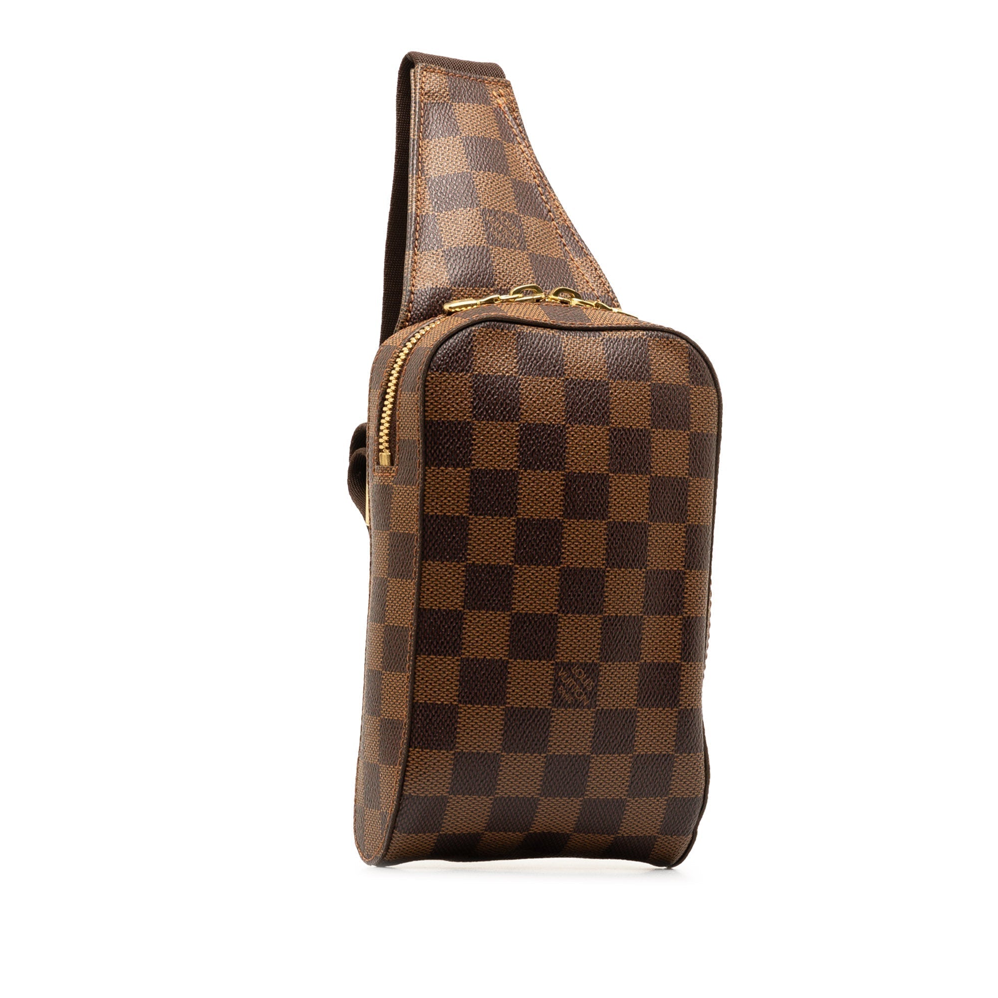 Brown LV Damier Ebene Geronimos Crossbody Bag