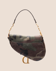 CHRISTIAN D1OR 2000 CAMOUFLAGE PRINT SADDLE BAG