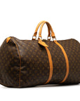 Brown LV Monogram Keepall 60 Travel Bag