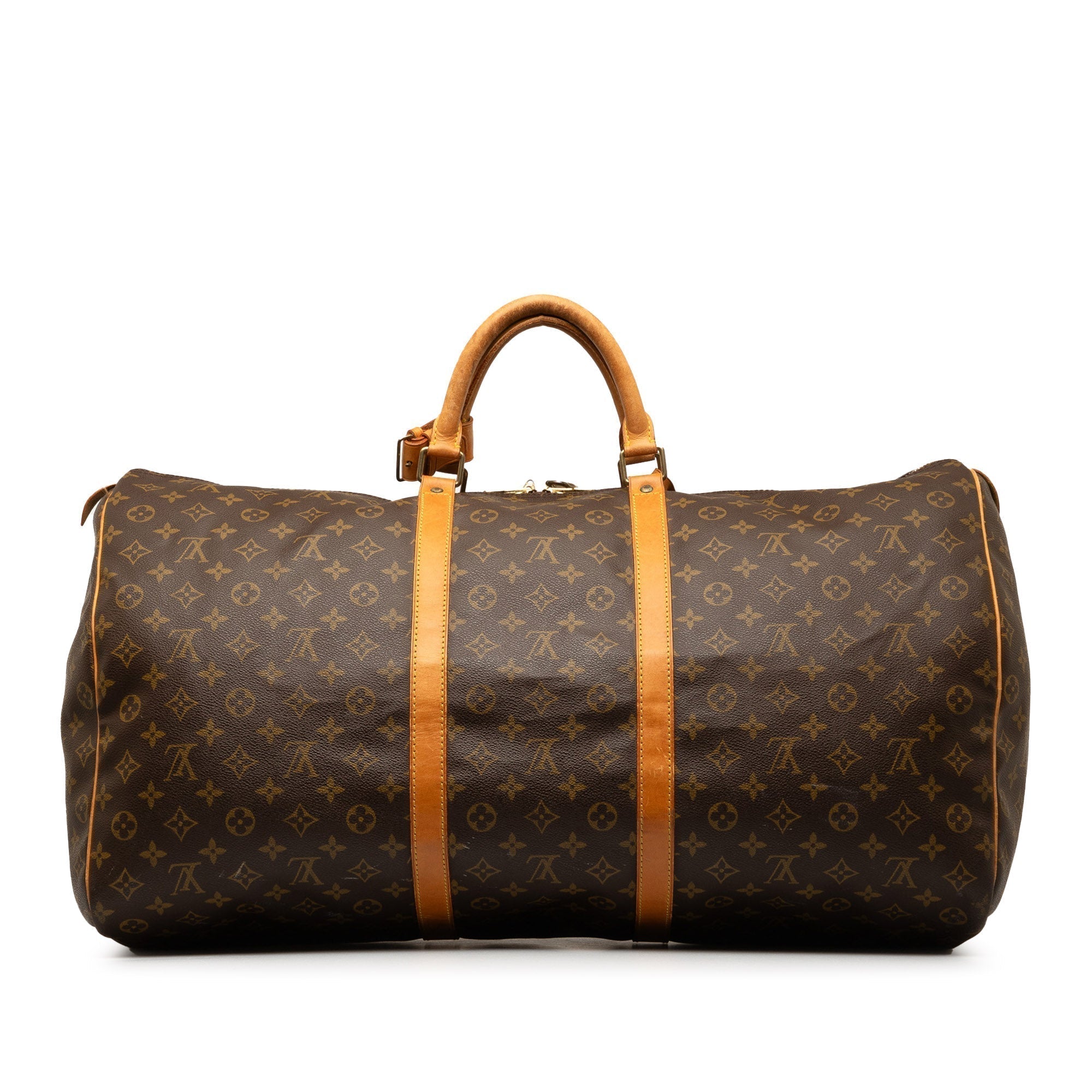 Brown LV Monogram Keepall 60 Travel Bag