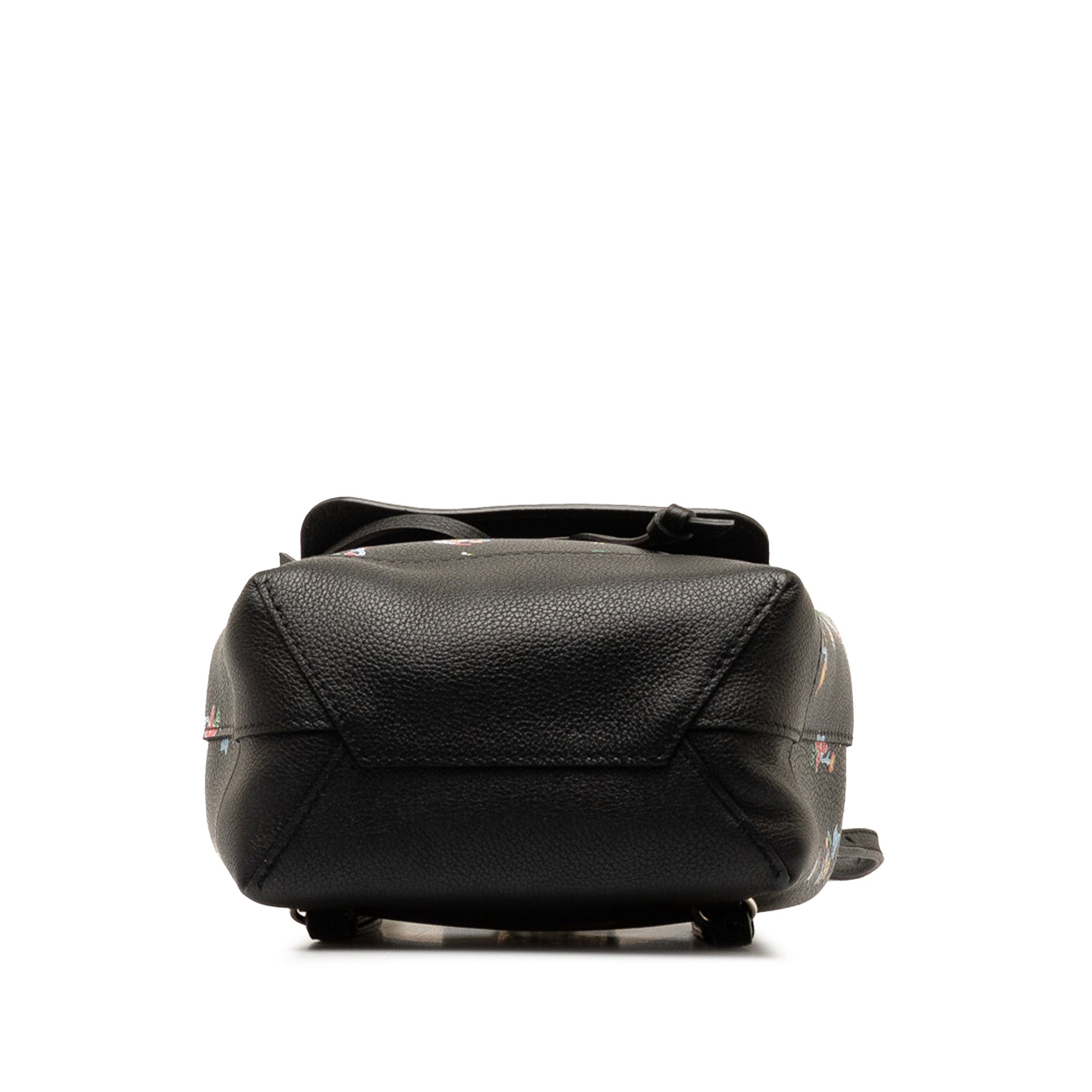 Black LV Lockme Floral Backpack