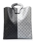 Black LV Monogram Eclipse North South Tote
