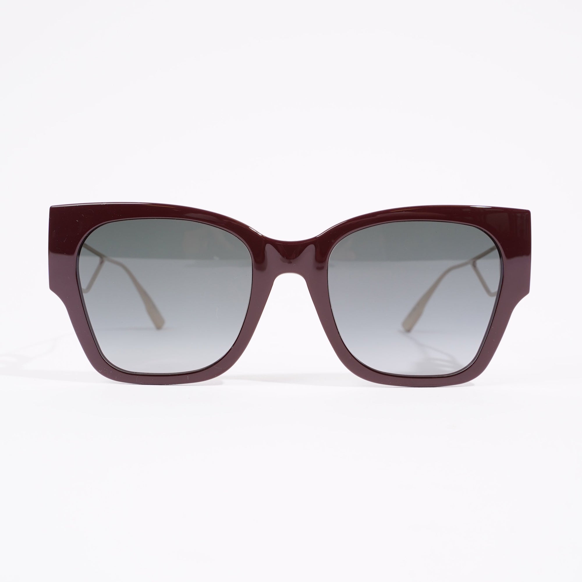 Christian D1OR 30 Montaigne Sunglasses Maroon / Gold Acetate 135mm