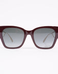 Christian D1OR 30 Montaigne Sunglasses Maroon / Gold Acetate 135mm