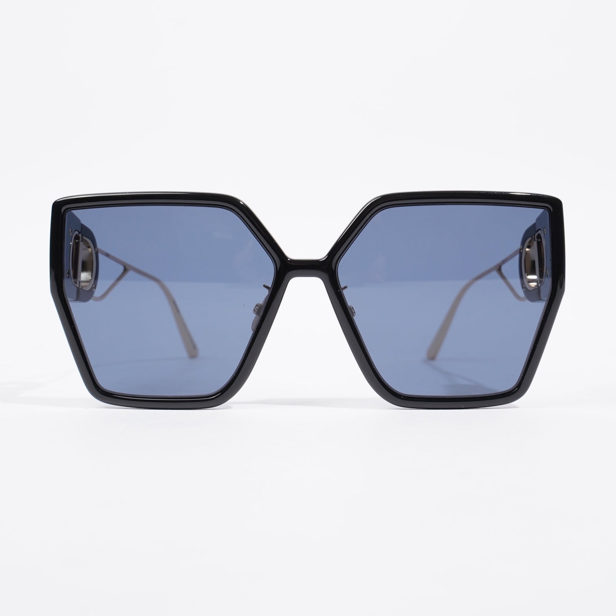 Christian D1OR 30 Montaigne Sunglasses Black / Gold Acetate 130