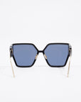 Christian D1OR 30 Montaigne Sunglasses Black / Gold Acetate 130