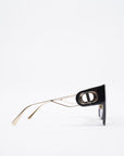 Christian D1OR 30 Montaigne Sunglasses Black / Gold Acetate 130