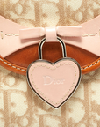 CHRISTIAN D1OR 2007 PINK & BEIGE ROMANTIQUE TROTTER HANDBAG