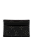 Black LV Monogram Eclipse Porte Cartes Double Card Holder