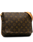 Brown LV Monogram Musette Tango Short Strap Shoulder Bag