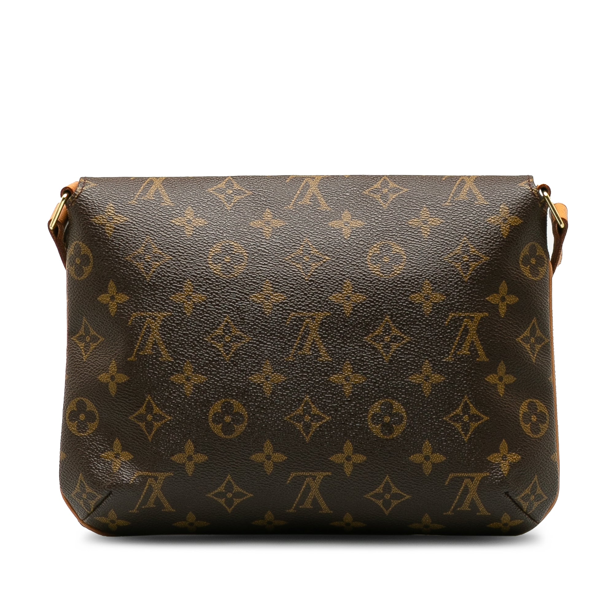 Brown LV Monogram Musette Tango Short Strap Shoulder Bag