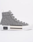 Christian D1OR B23 Hightops Grey Oblique / White Canvas EU 43 UK 9