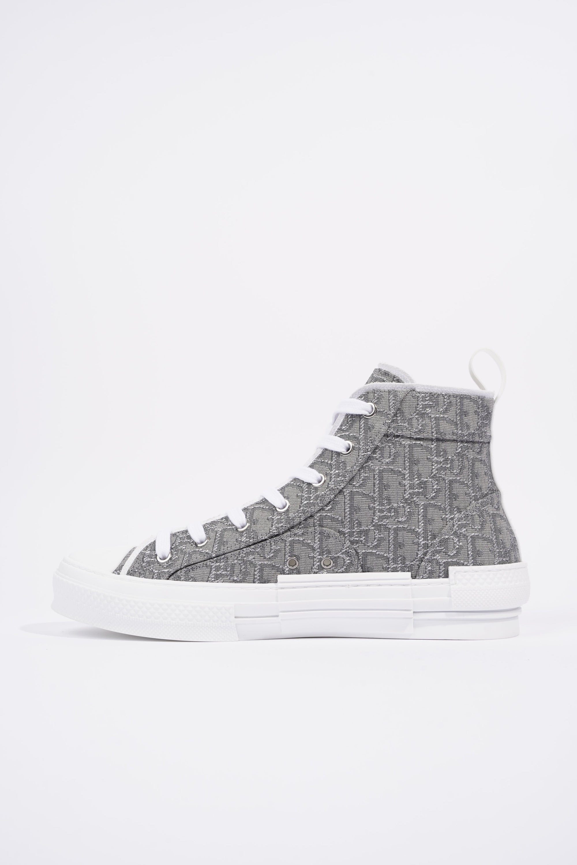 Christian D1OR B23 Hightops Grey Oblique / White Canvas EU 43 UK 9