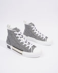 Christian D1OR B23 Hightops Grey Oblique / White Canvas EU 43 UK 9