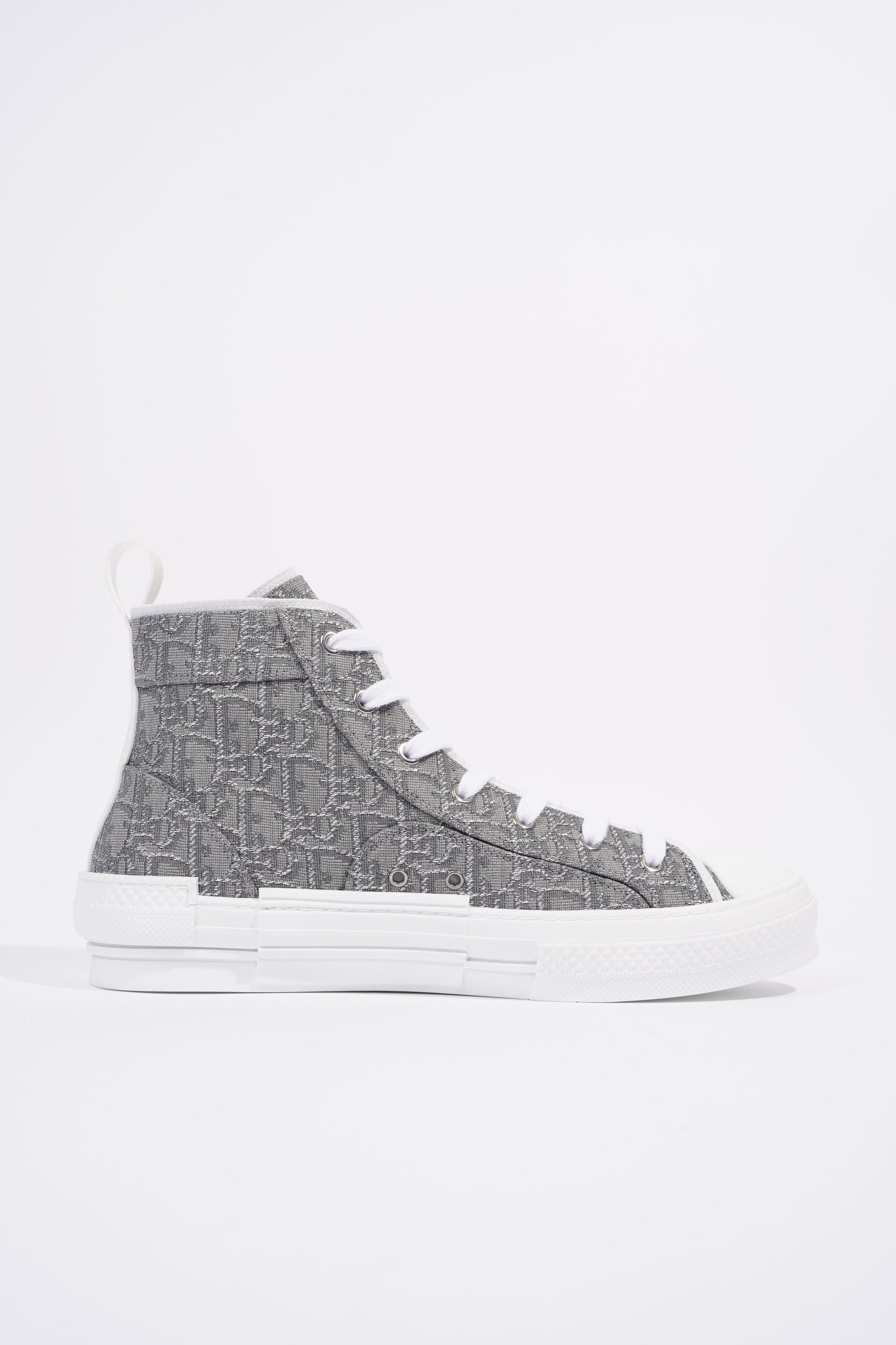 Christian D1OR B23 Hightops Grey Oblique / White Canvas EU 43 UK 9