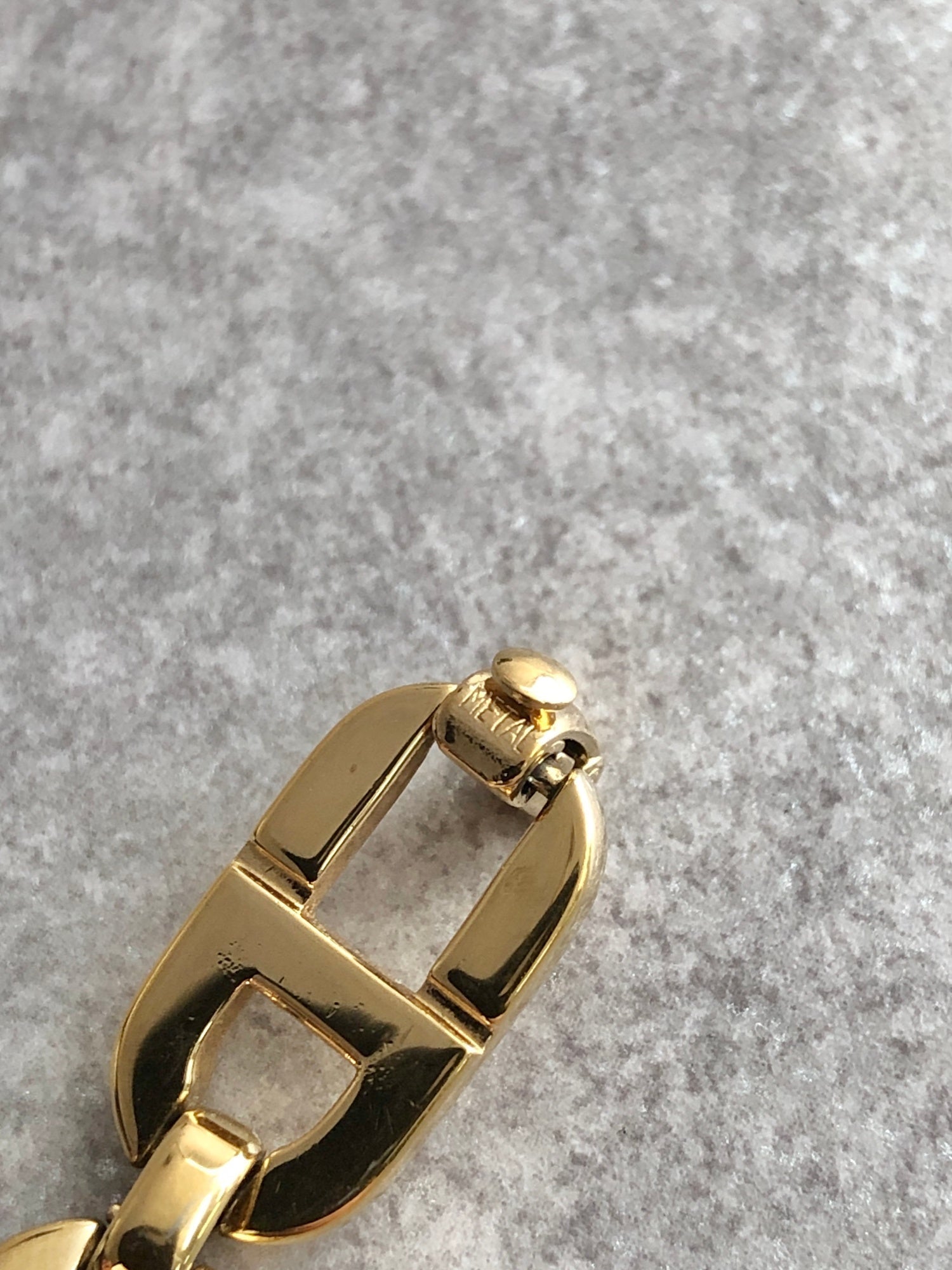 Christian D1OR CD Logo Motif Bracelet Gold Vintage vjfg4u
