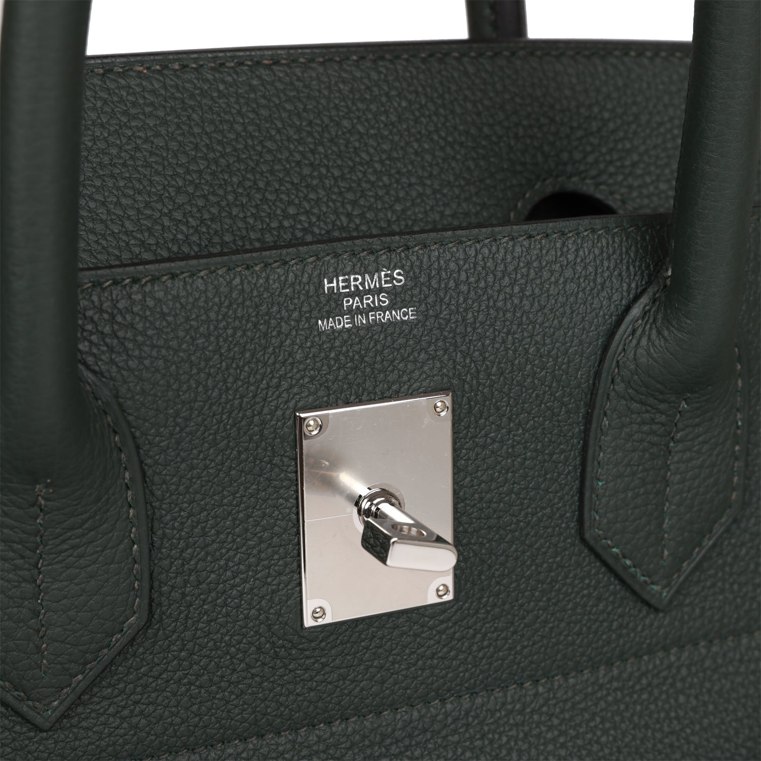HMS HAC Birkin 40 Vert Fonce Togo Palladium Hardware