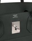 HMS HAC Birkin 40 Vert Fonce Togo Palladium Hardware