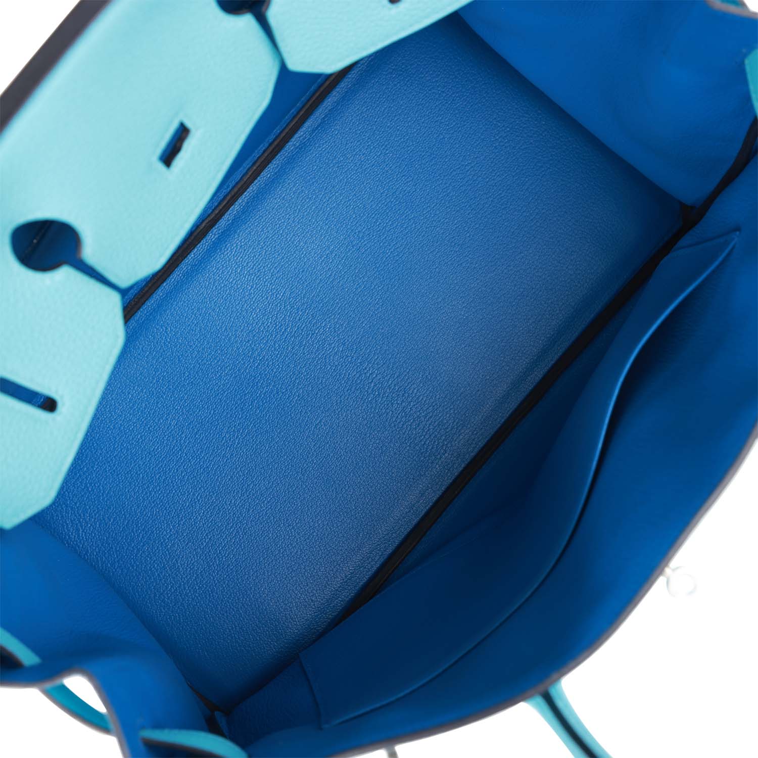 HMS Special Order (HSS) Birkin 35 Bleu du Nord Verso Togo Brushed Palladium Hardware