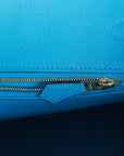 Top Quality HMS Birkin 35 Bleu Zanzibar Togo Gold Hardware