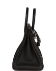 HMS Birkin 25 Black Lizard and Togo Touch Palladium Hardware