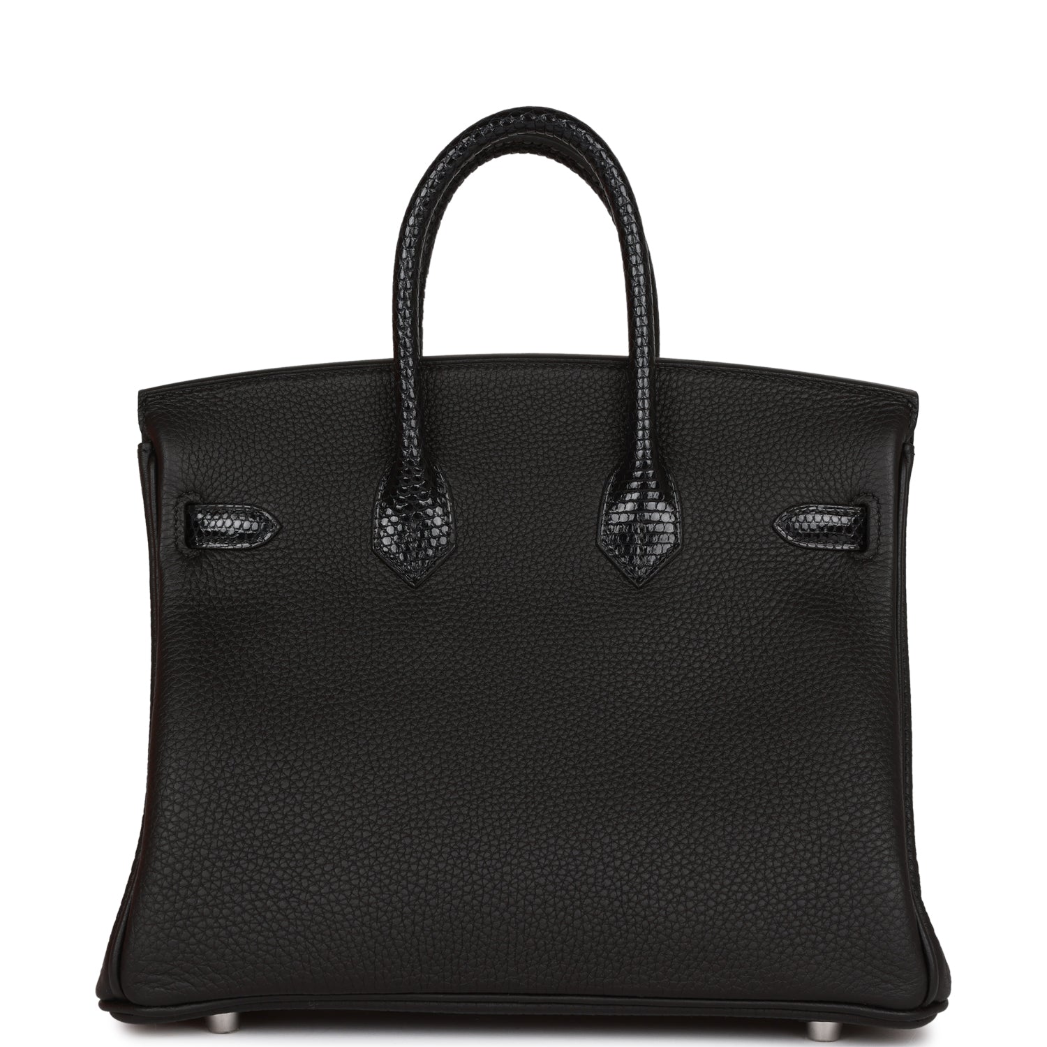 HMS Birkin 25 Black Lizard and Togo Touch Palladium Hardware