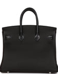 HMS Birkin 25 Black Lizard and Togo Touch Palladium Hardware