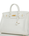 HMS Special Order (HSS) Birkin 40 White Verso Togo Gold Hardware