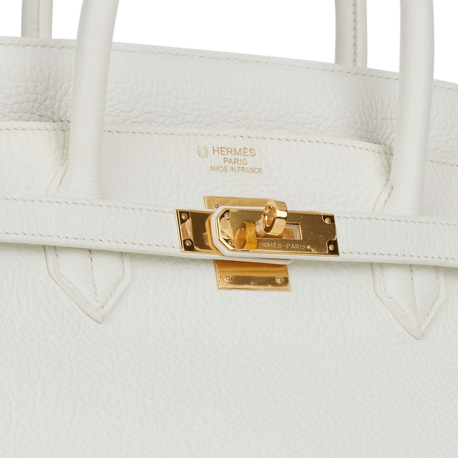 HMS Special Order (HSS) Birkin 40 White Verso Togo Gold Hardware