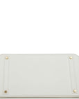 HMS Special Order (HSS) Birkin 40 White Verso Togo Gold Hardware