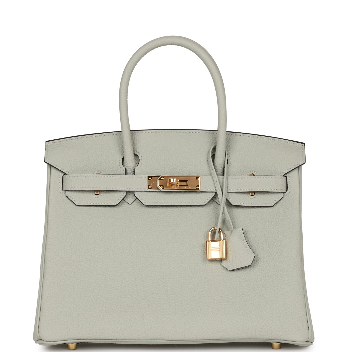HMS Birkin 30 Gris Neve Togo Gold Hardware