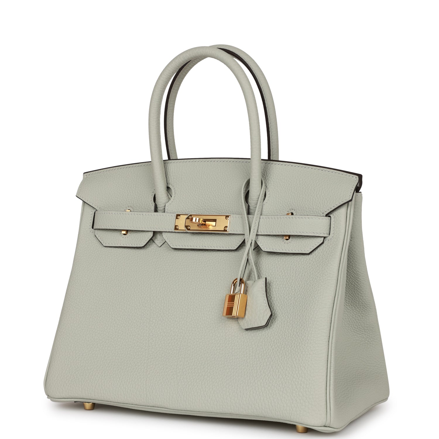 HMS Birkin 30 Gris Neve Togo Gold Hardware