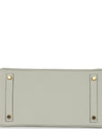 HMS Birkin 30 Gris Neve Togo Gold Hardware