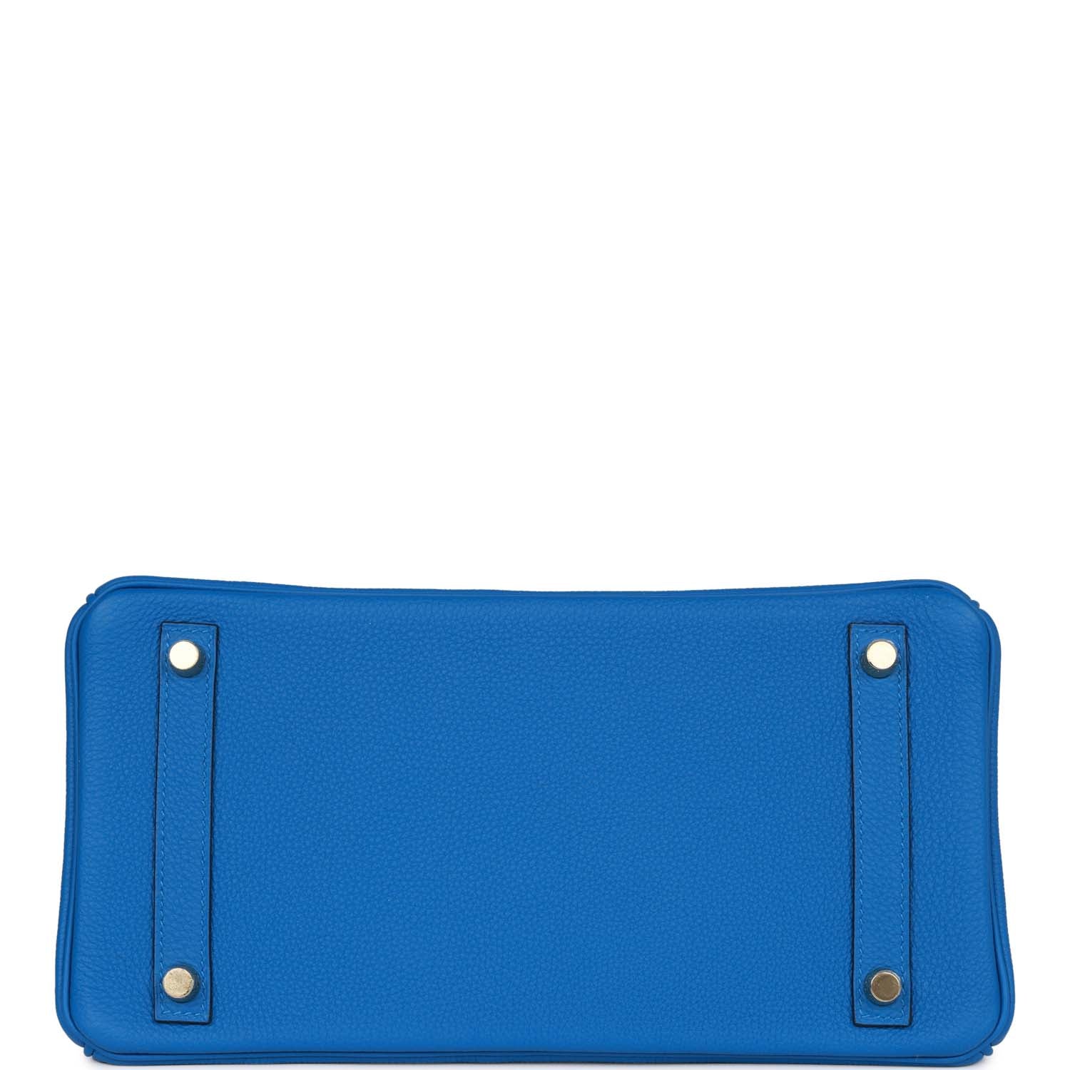HMS Birkin 30 Bleu Zellige Togo Gold Hardware