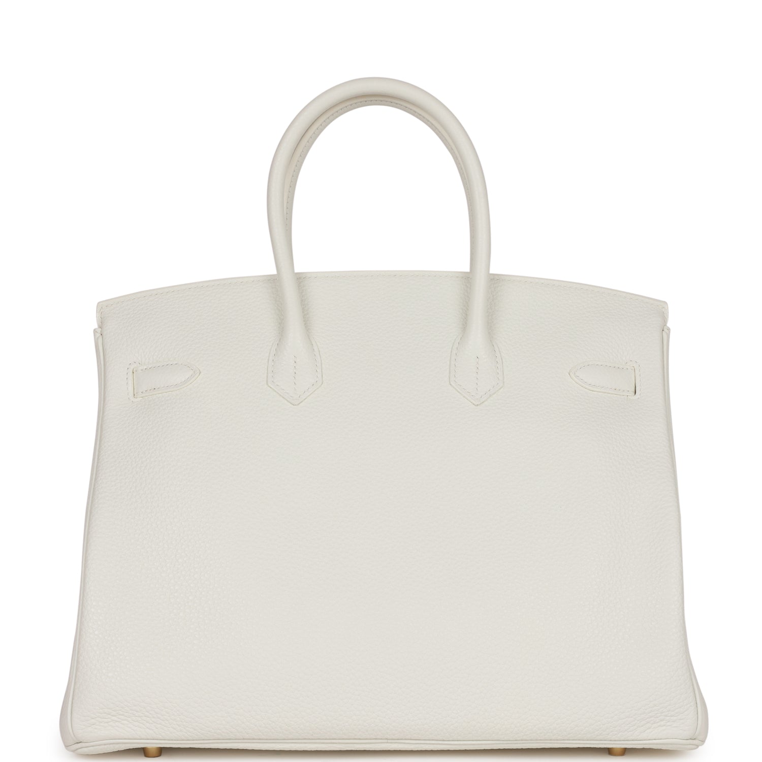 HMS Special Order (HSS) Birkin 35 White Verso Clemence Gold Hardware