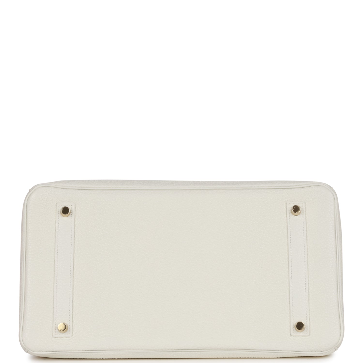 HMS Special Order (HSS) Birkin 35 White Verso Clemence Gold Hardware