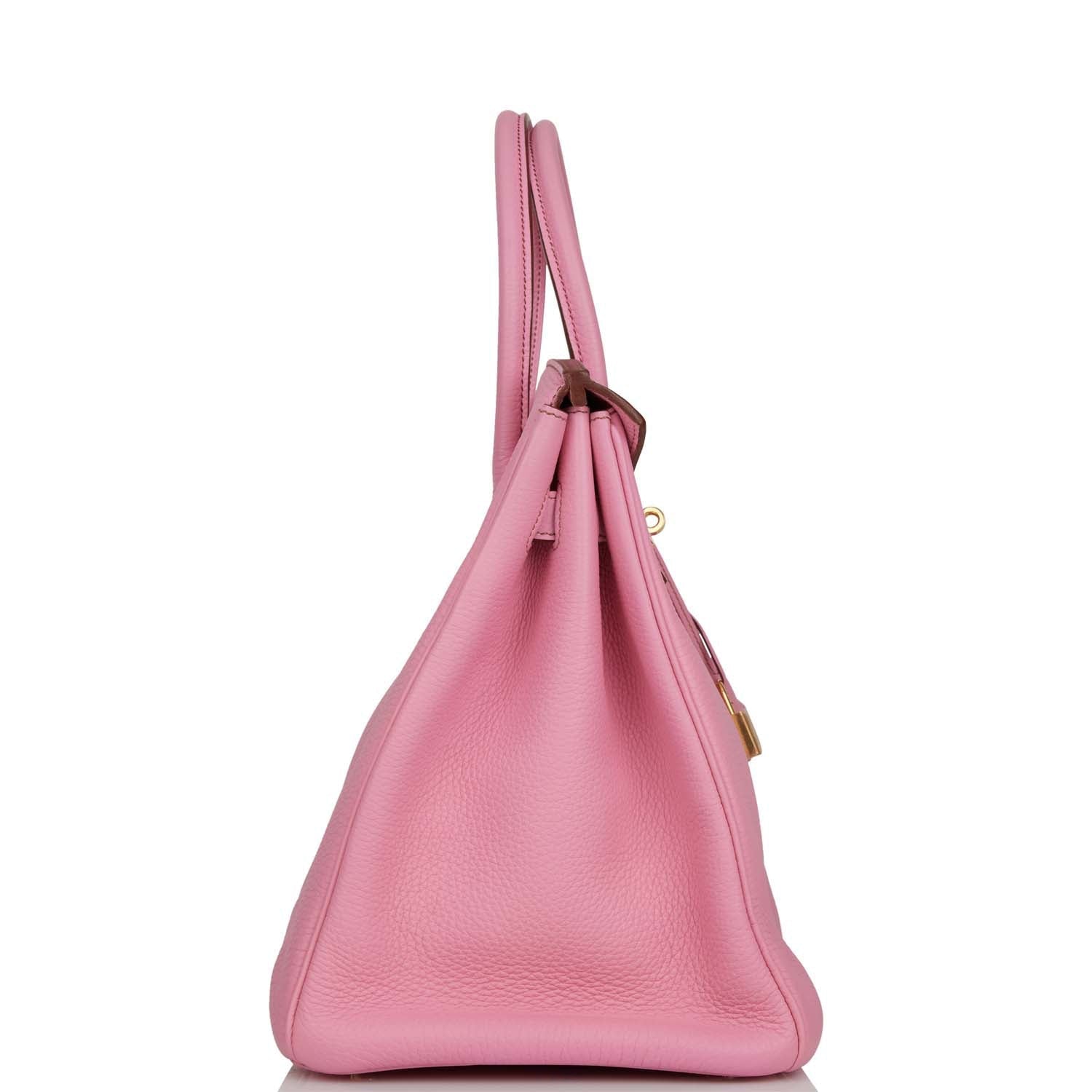 Top Quality HMS Birkin 35 Bubblegum Togo Gold Hardware